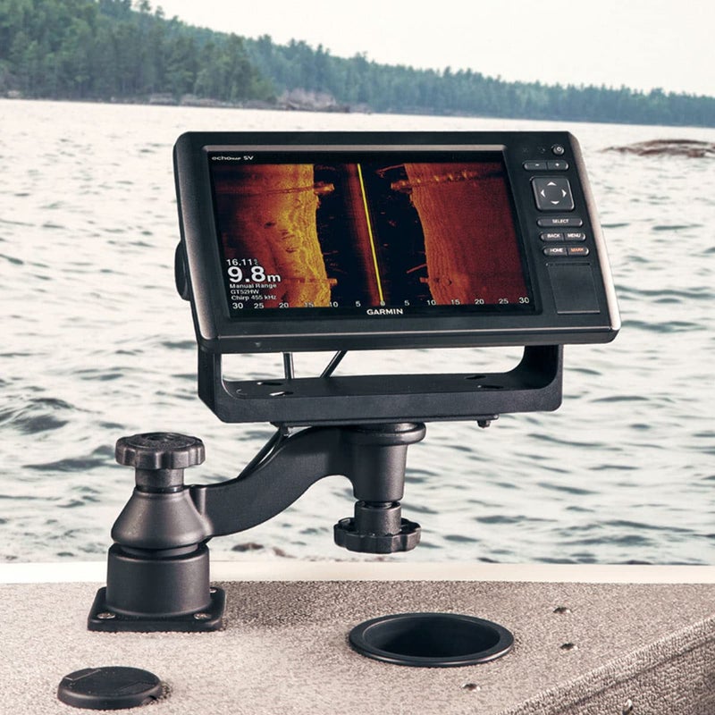 RAM Mounts Horizontal 6" Swing Arm Mount for Fishfinders & Chartplotters RAM-109HU Compatible with Garmin, Humminbird, Lowrance + More - Image 2